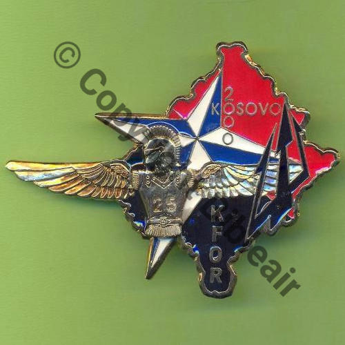 NH  BATGEN KOSOVO 25e RGA 2000 SM Fab SERBE SHELI SM 2Att PINS Dos irreg brillant Src.Y.GENTY 8Eur(x4) 